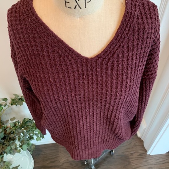 Moral Fiber NWT Women's  Lace Up Back Sweater - Picture 11 of 15